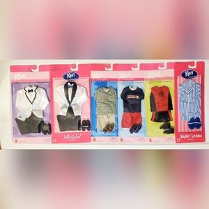 VINTAGE BARBIE'S KEN BRIDAL AND STYLIN' LOOKS FASHIONS